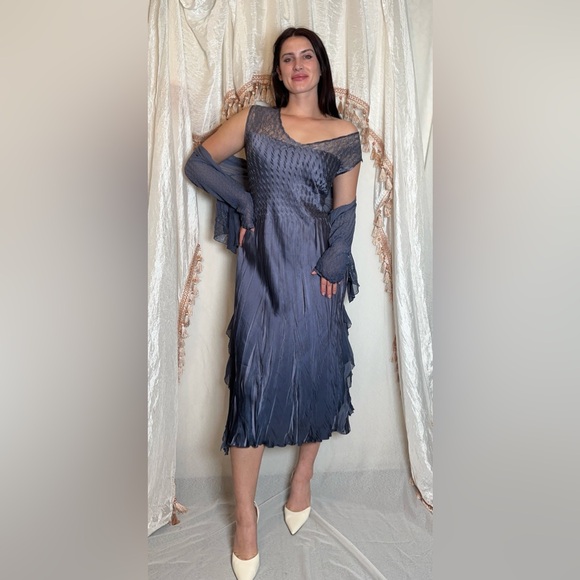 Komarov 2 Piece Dress and Shawl Set XL - Picture 2 of 16